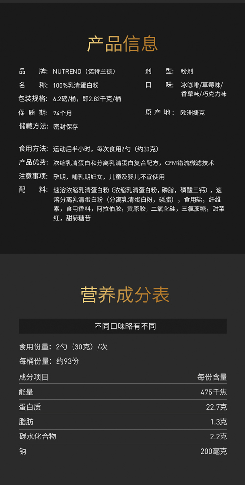 Nutrend 諾特蘭德  乳清蛋白粉(圖1)